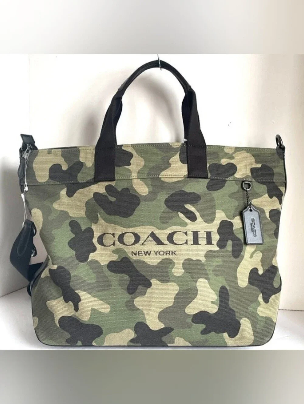 Coach Tote 38 In Camo Print